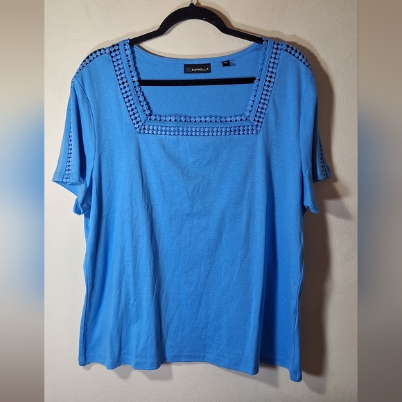 NWOT Rafaella Square Neck Top - Picture 3 of 6